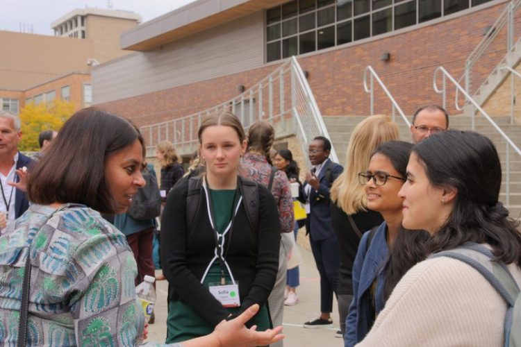 EAP students networking.