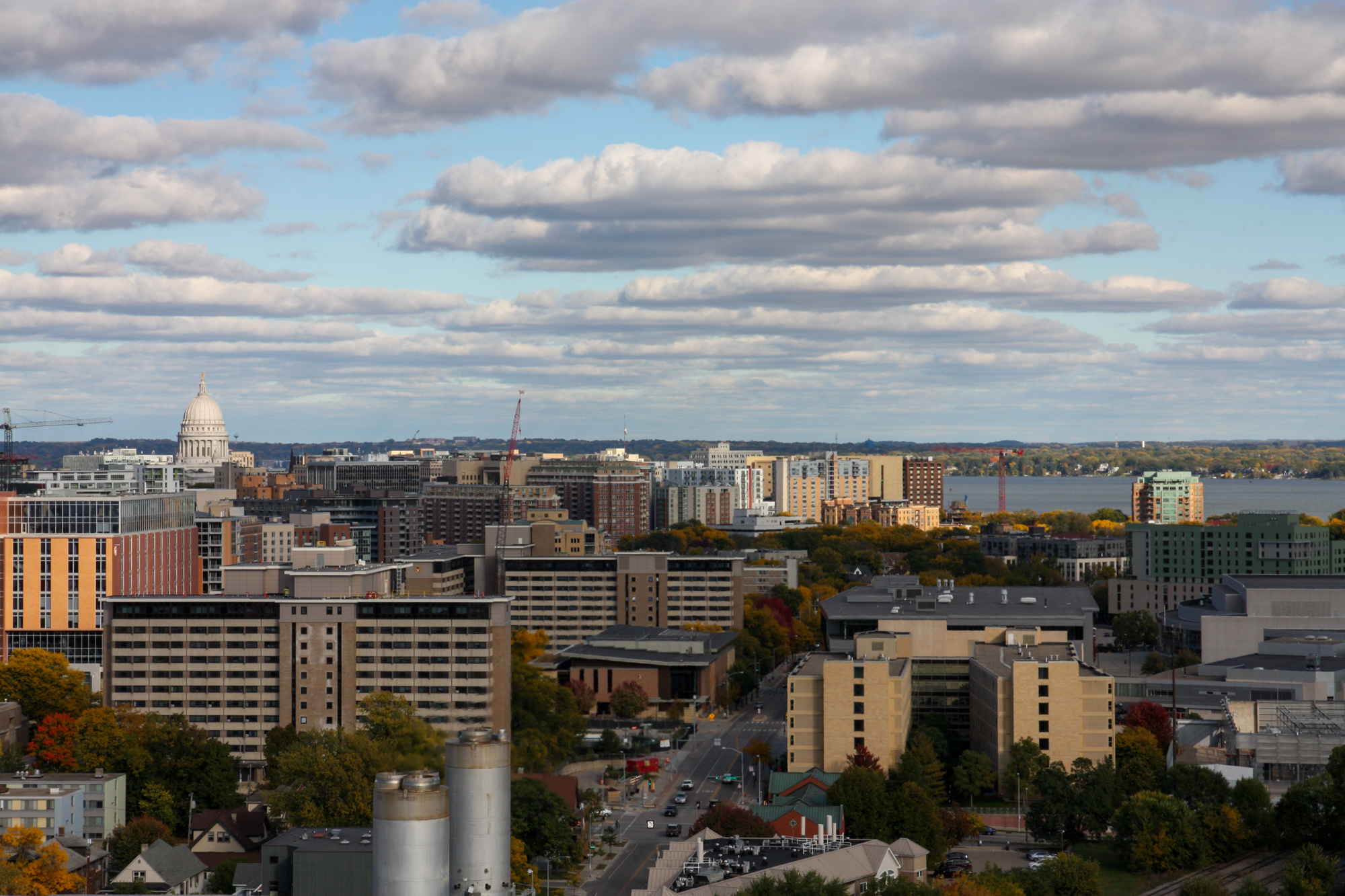 View of Madison skyline