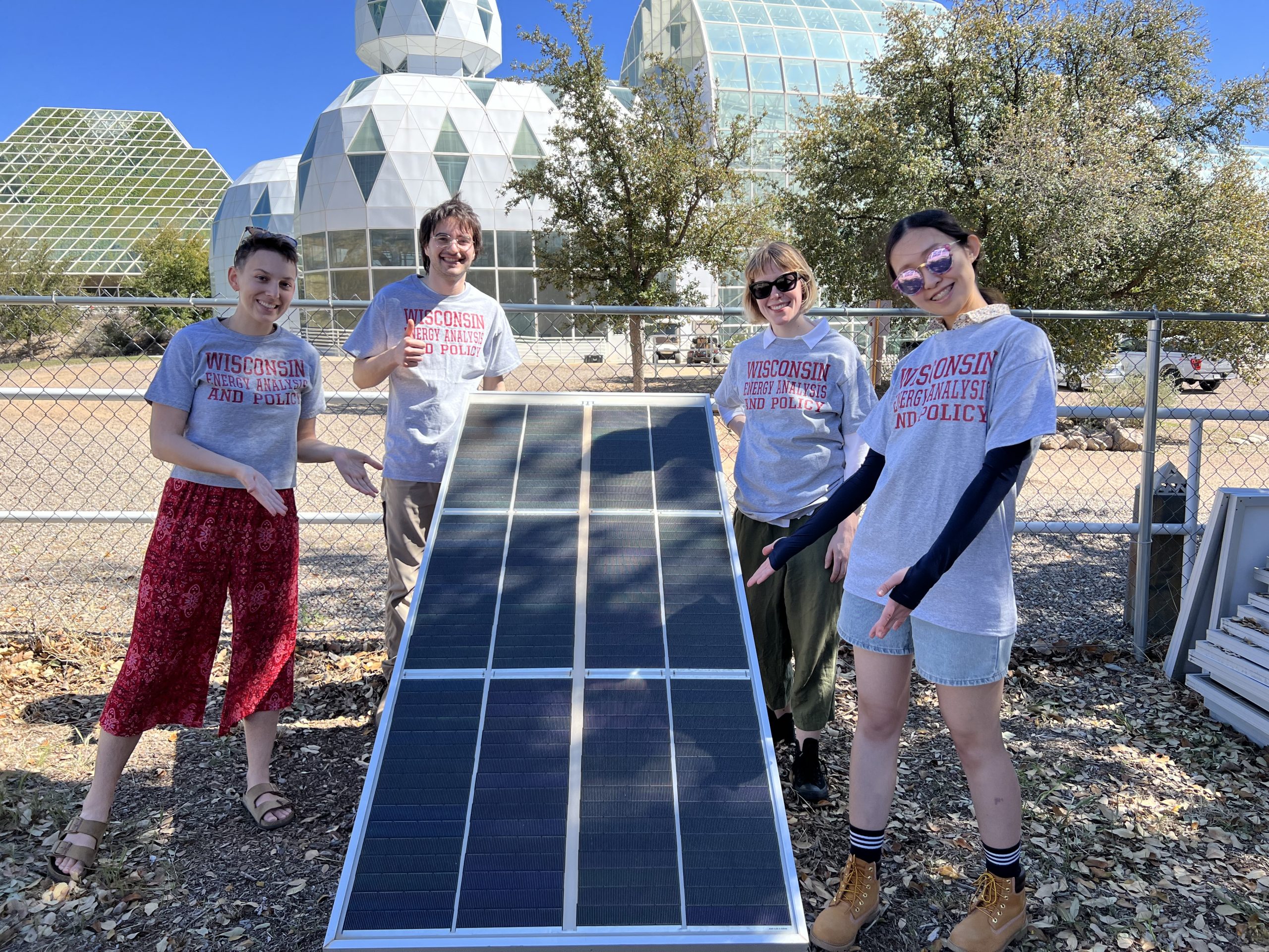 EAP capstone students in Arizona studying agrivoltaics.